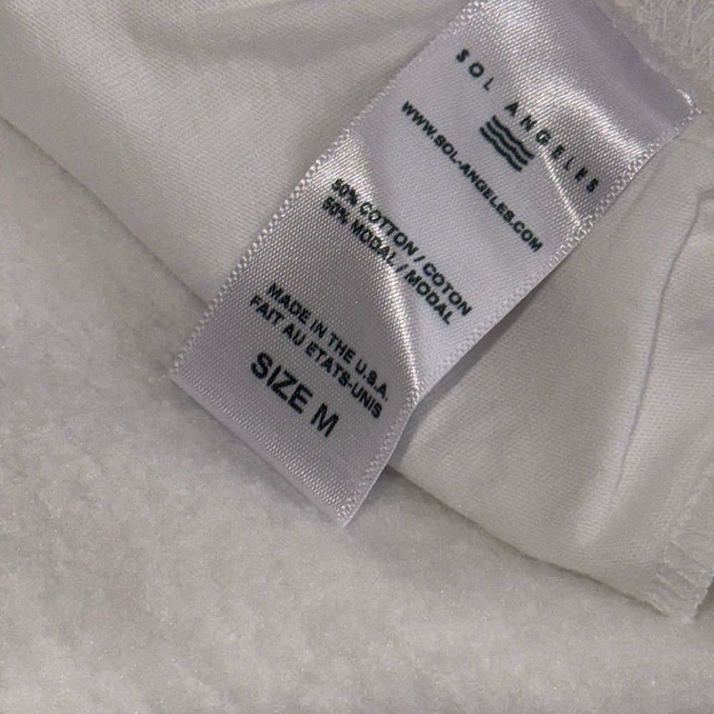 Sol Angeles White Americana Harem Sweat Pants Size Medium - Picture 8 of 8
